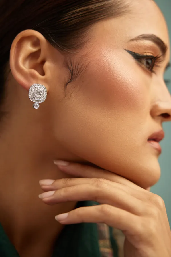 Silver Zirconia Studs