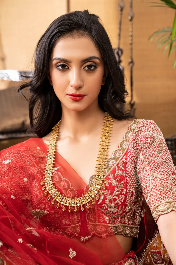 Gold Tone Long Necklace