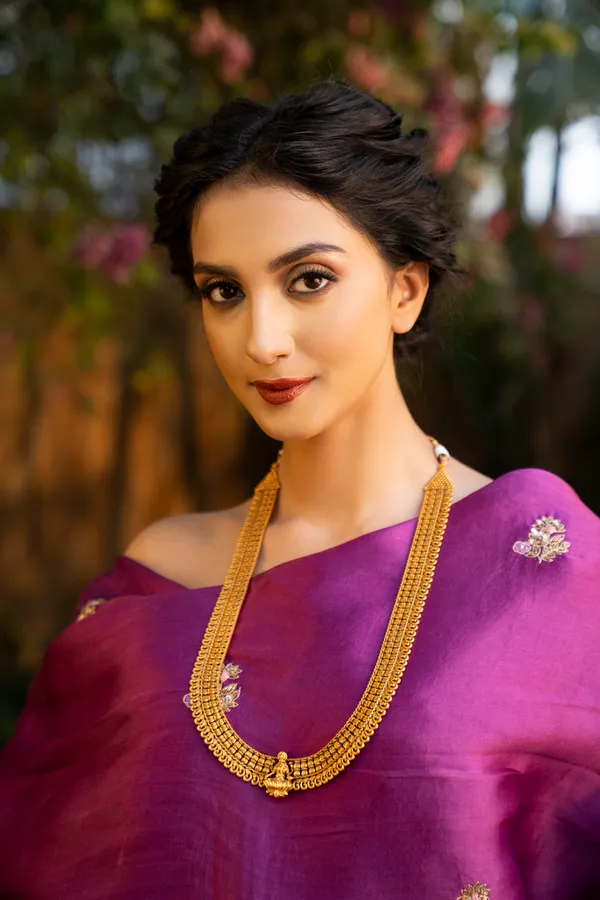 Regal Gold Temple Long Necklace