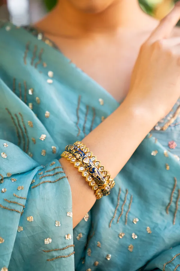 Blue Meena Regal Kada