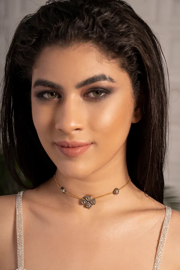 Triangle Zircon Necklace