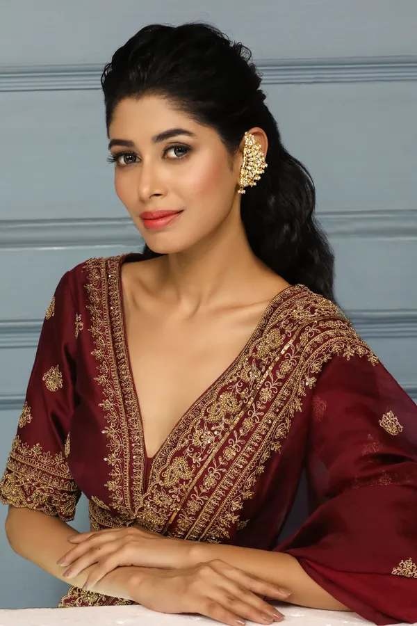 Gold & White Pearls Earcuffs