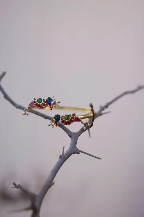 Ethnic Kundan Bangle Bracelet