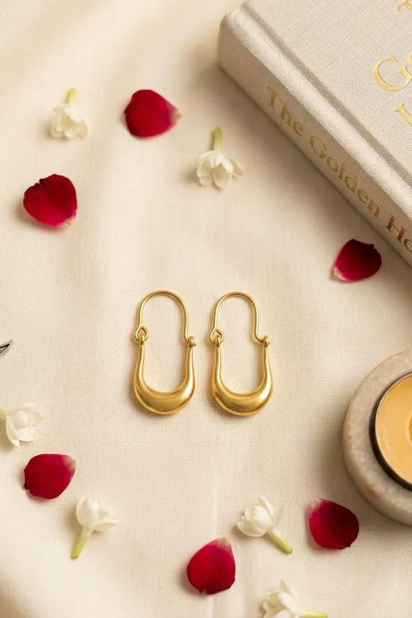 Gold Plated Hoop Earrings