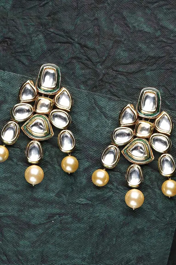 Pearl & Kundan Earrings