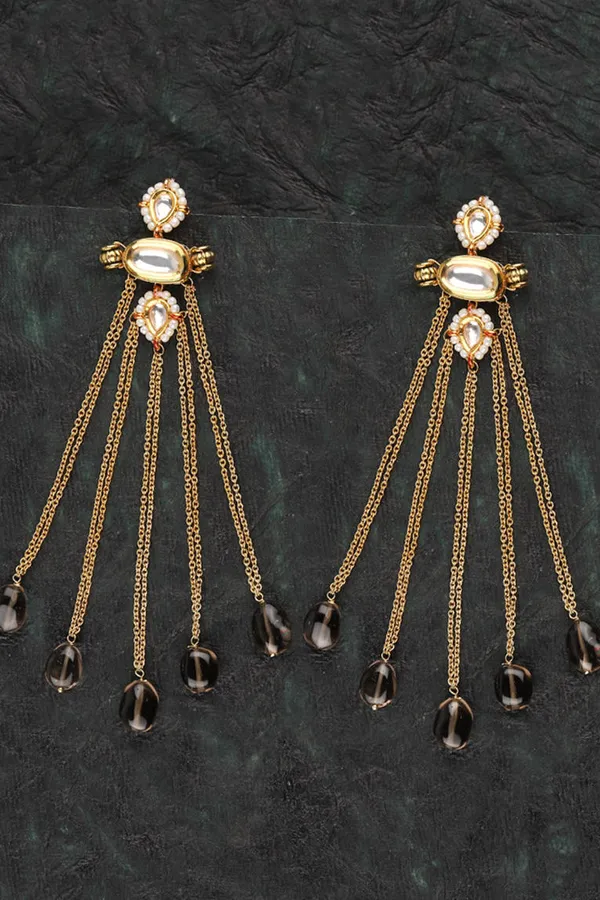 Grey Drops Earrings