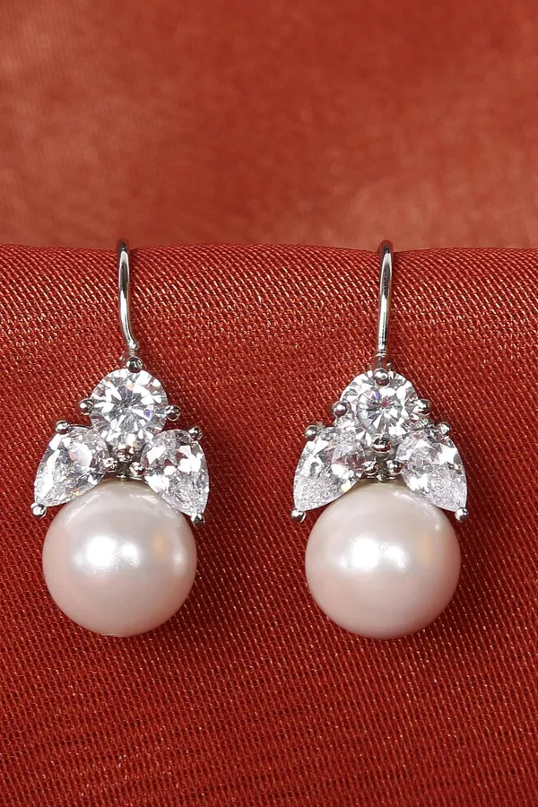 Mini Zirconia Pearl Danglers