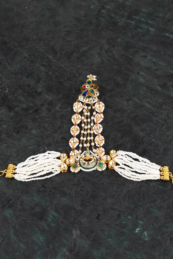 Multi Color Kundan Haathphool