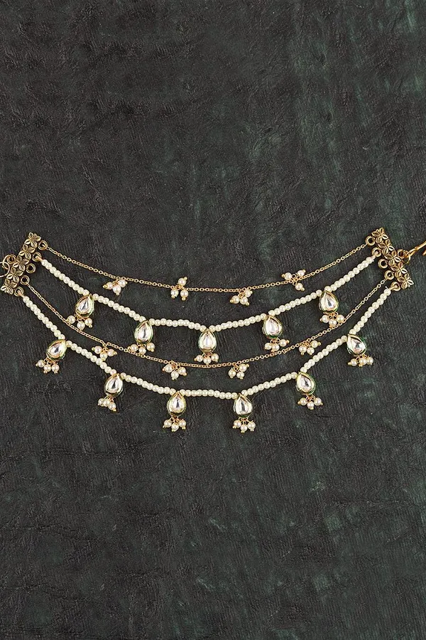 Stoned Pearls & Kundan Saharas