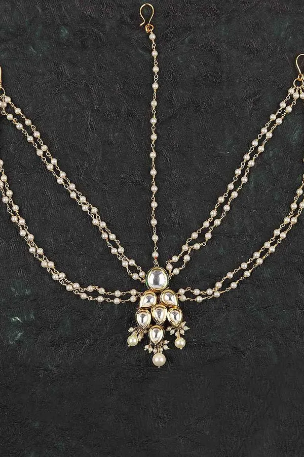 Pearl & Kundan Matha Patti