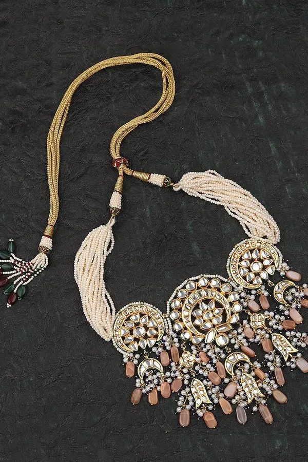 Kundan Round Trippling Choker