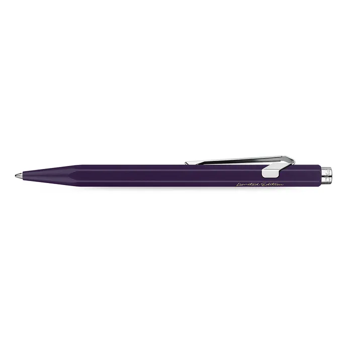 Caran d'Ache 849 Violet Jaune Fluo Ballpoint Pen - Dark Violet