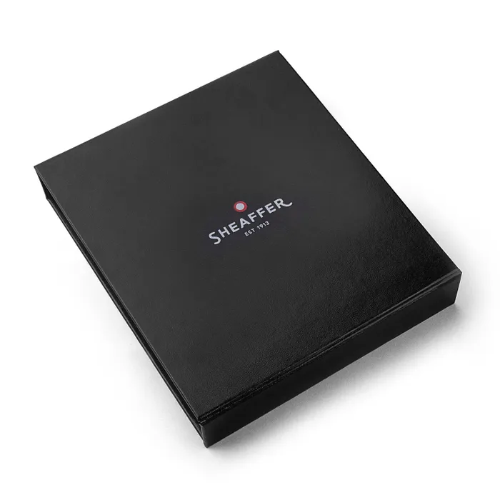 Sheaffer Gift Set 100 9340 Fountain Pen (M) and Ballpoint Pen Bright Chrome with Gold Trims - Set of 2 Pens