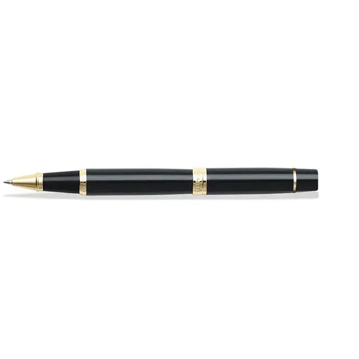 Sheaffer Gift Set 300 9325 Fountain Pen (M) and Rollerball Pen Glossy Black and Gold Trims - Set of 2 Pens