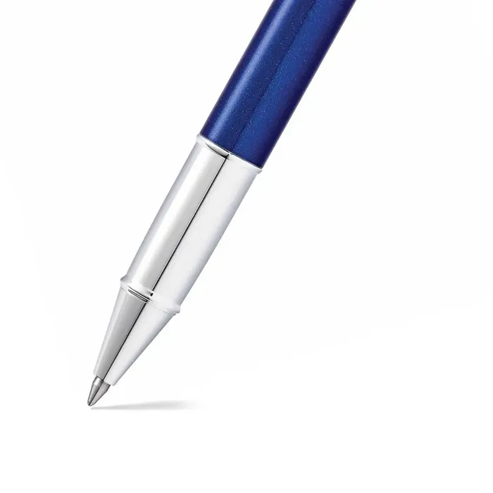 Sheaffer Gift Set 100 9339 Ballpoint Pen and Rollerball Pen Glossy Blue with Chrome Trims - Set of 2 Pens
