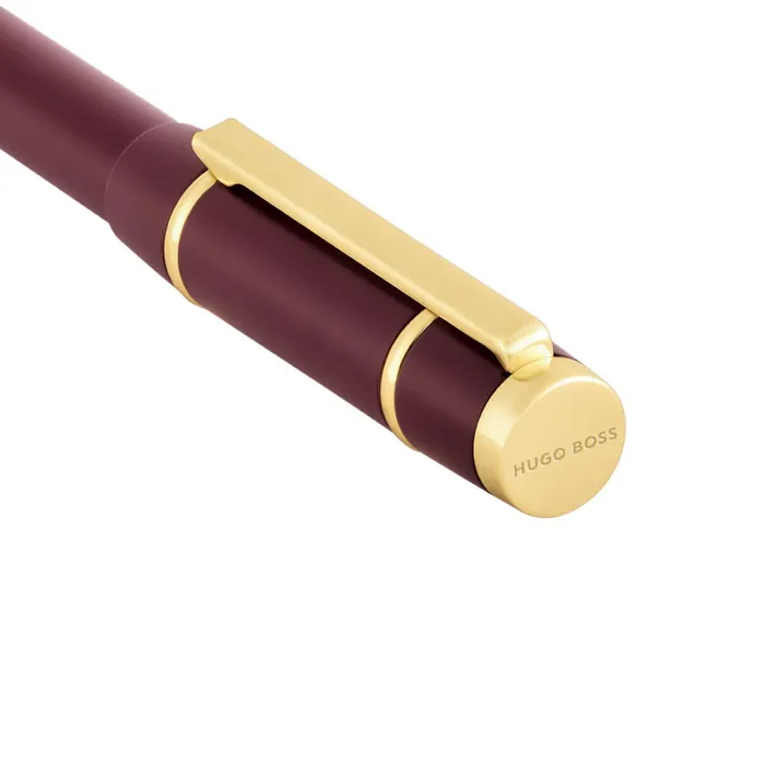 Hugo Boss Ballpoint Pen Rive Signature Lady Burgundy