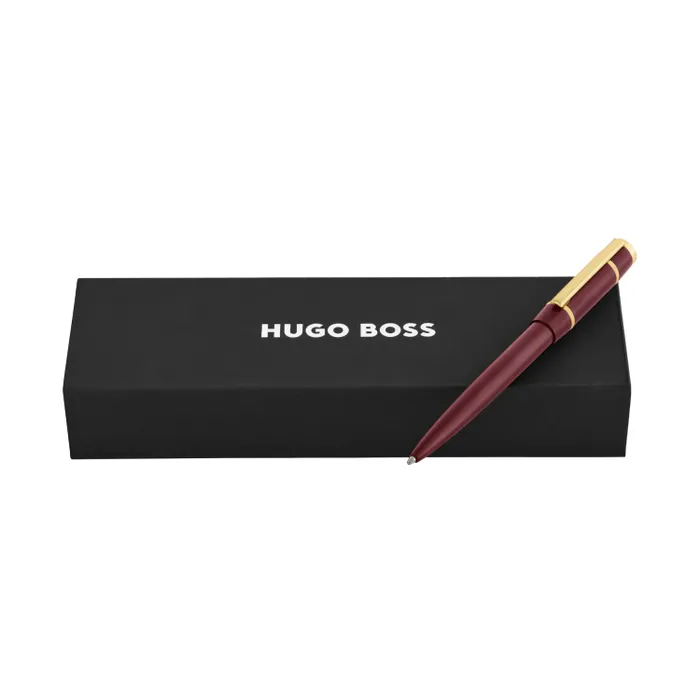 Hugo Boss Ballpoint Pen Rive Signature Lady Burgundy