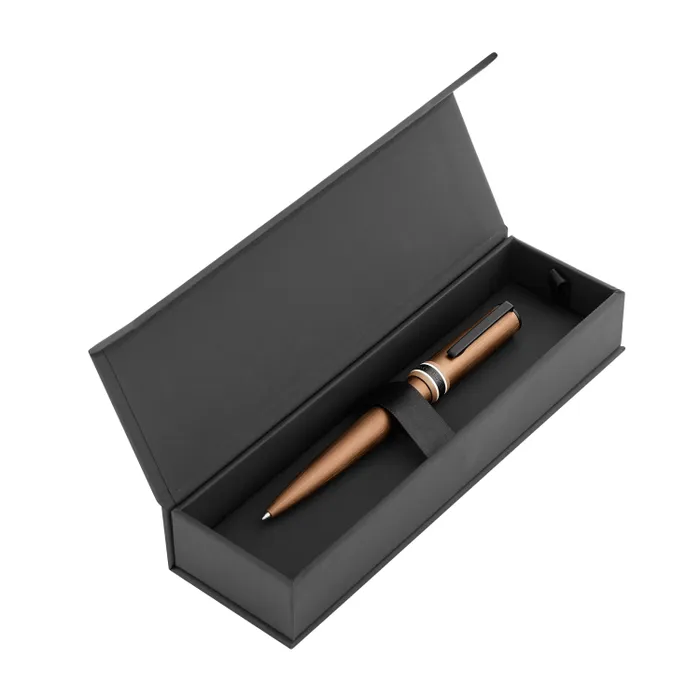 Hugo Boss Ballpoint Pen Arche Brushed Ring Camel