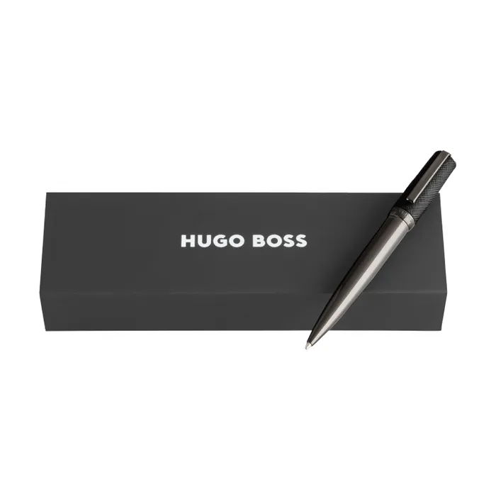 Hugo Boss Ballpoint Pen Double B Saffiano Black