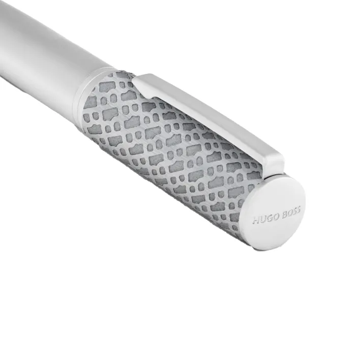 Hugo Boss Ballpoint Pen Arche Monogram Chrome