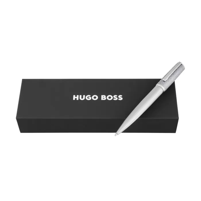 Hugo Boss Ballpoint Pen Arche Monogram Chrome