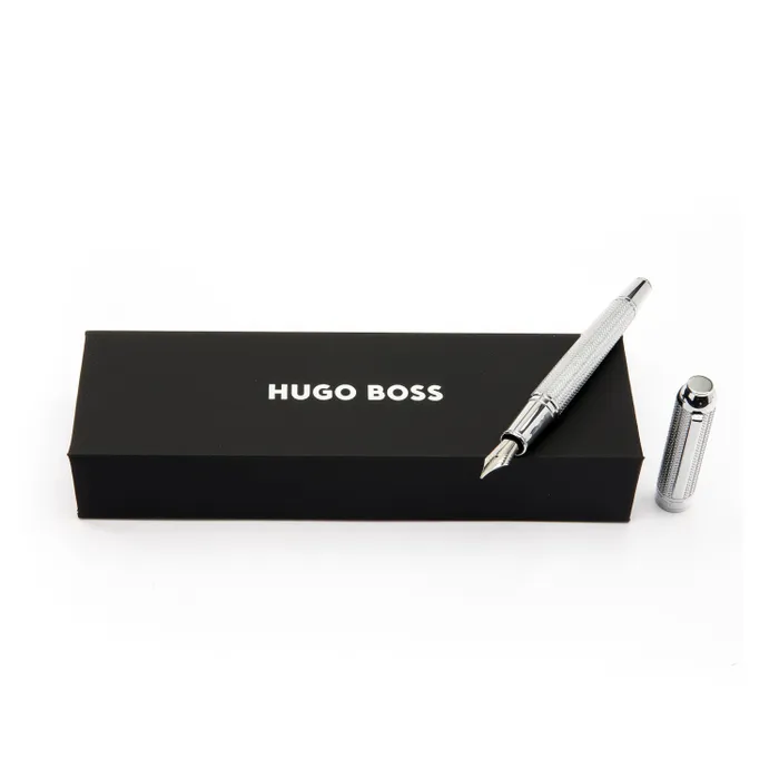 Hugo Boss Fountain Pen Elemental Silver