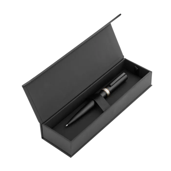 Hugo Boss Ballpoint Pen Arche Brushed Ring Black