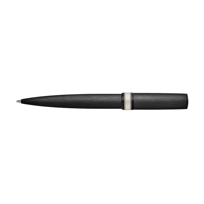 Hugo Boss Ballpoint Pen Arche Brushed Ring Black