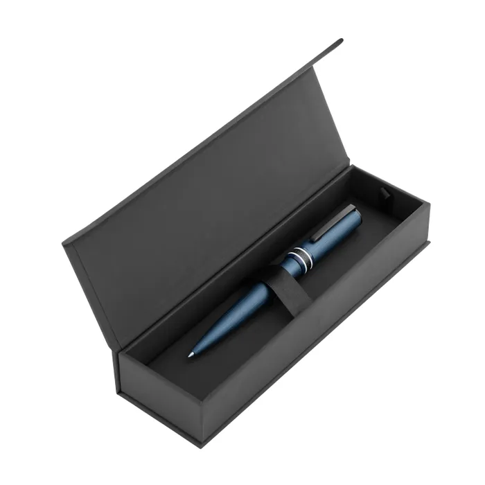 Hugo Boss Ballpoint Pen Arche Brushed Ring Navy