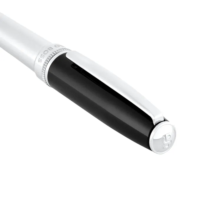 Hugo Boss Ballpoint Pen Essential Classic Black & Chrome