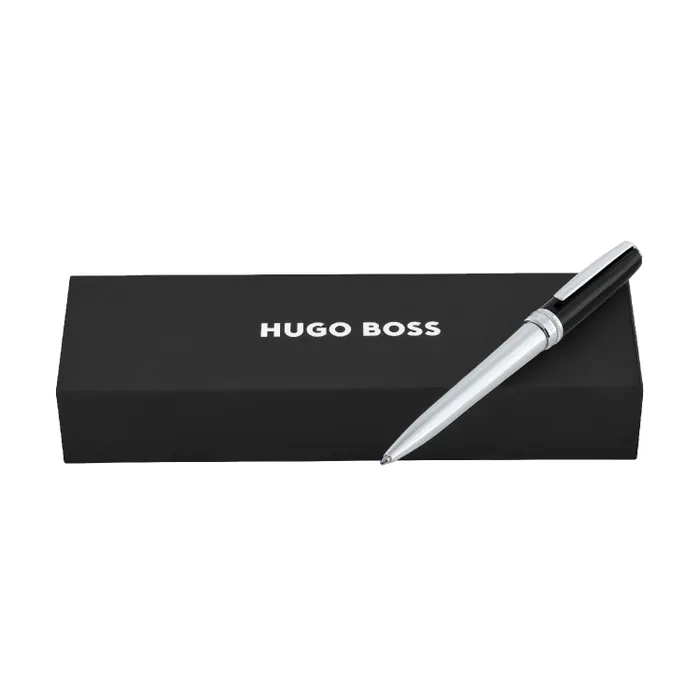 Hugo Boss Ballpoint Pen Essential Classic Black & Chrome