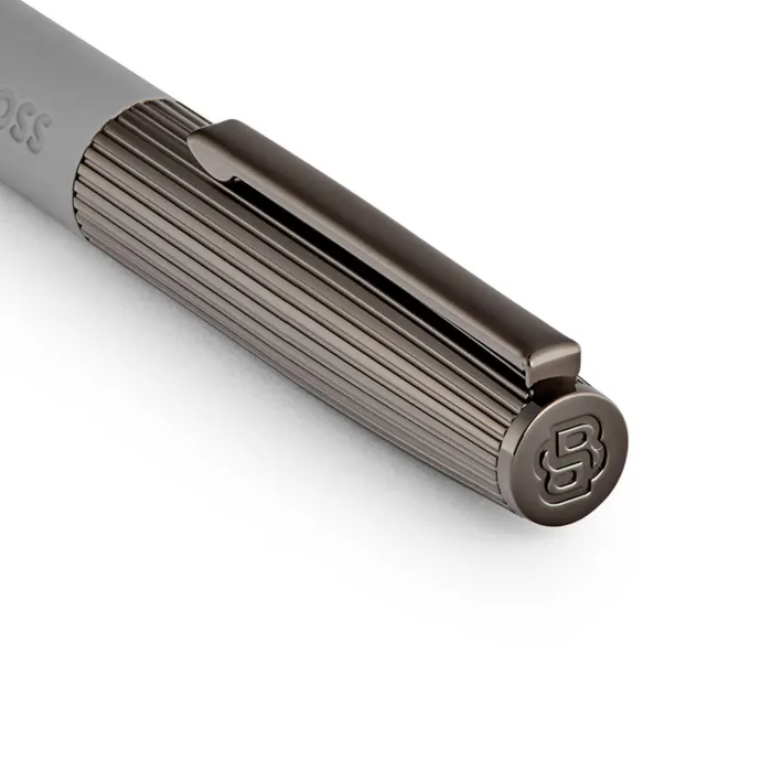 Hugo Boss Ballpoint Pen Illusion Arcade Grey & Gun