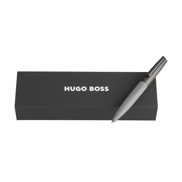 Hugo Boss Ballpoint Pen Illusion Arcade Grey & Gun