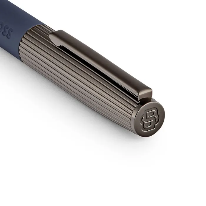 Hugo Boss Ballpoint Pen Illusion Arcade Navy & Gun