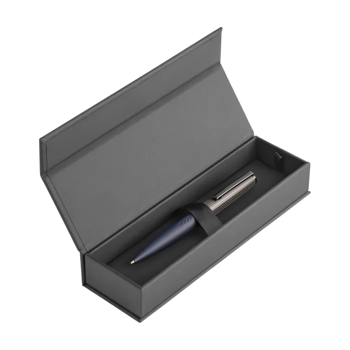 Hugo Boss Ballpoint Pen Illusion Arcade Navy & Gun