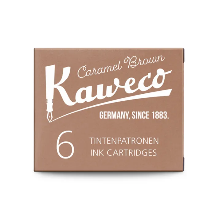 Kaweco Ink Cartridges Caramel Brown 6 Pieces