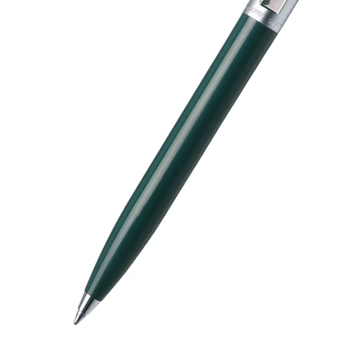 Sheaffer 321 Sentinel Ballpoint Pen Green With Chrome Trime