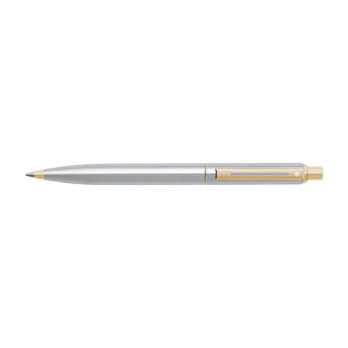 Sheaffer Sentinel 325 Brushed Chrome Ballpoint pen with Gold Tone Trim