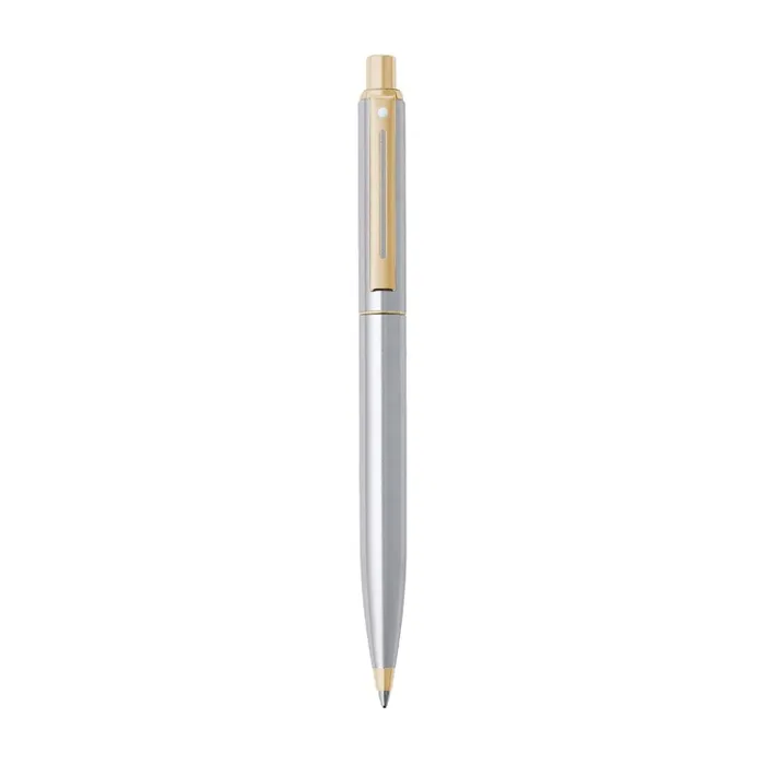Sheaffer Sentinel 325 Brushed Chrome Ballpoint pen with Gold Tone Trim