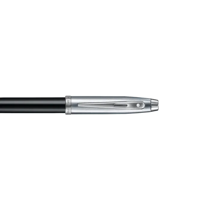 Sheaffer 100 9313 Black & Brushed Chrome 0.7 mm Mechanical Pencil With Chrome Plated Trim