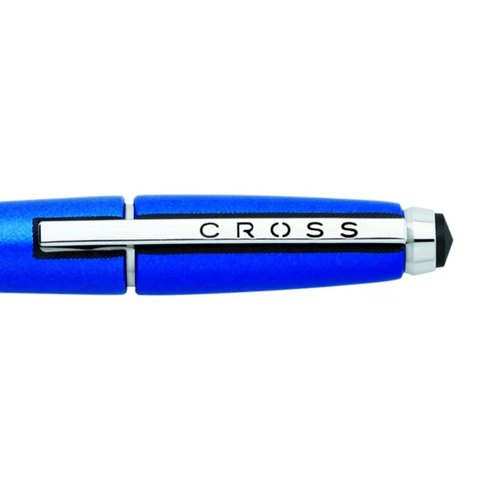 Cross AT0555-3 Edge Rollerball Pen Blue with Chrome Trims