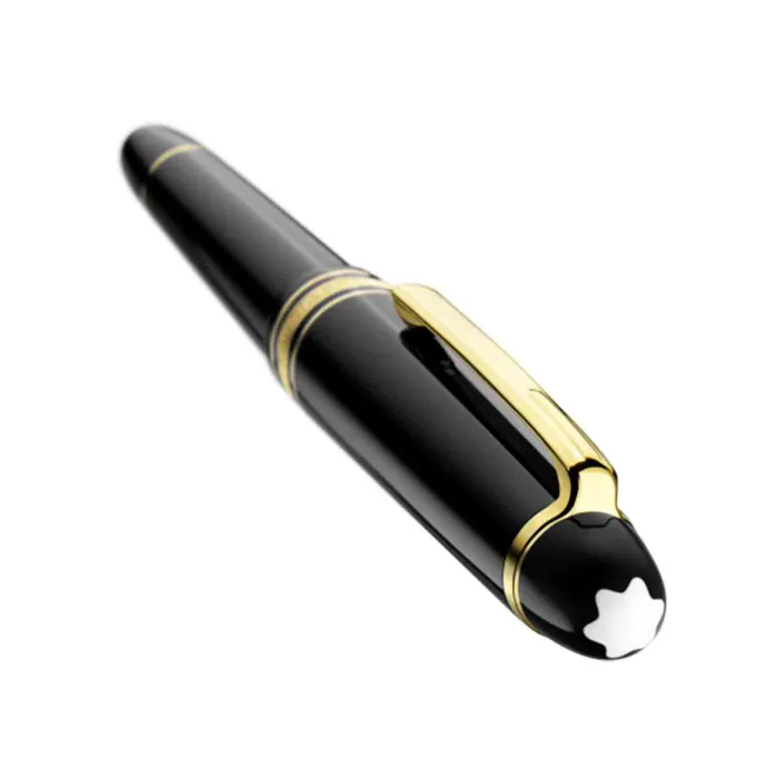 Montblanc MeisterstÃÂ¼ck Classique Medium Fountain Pen - Black With Gold Trims