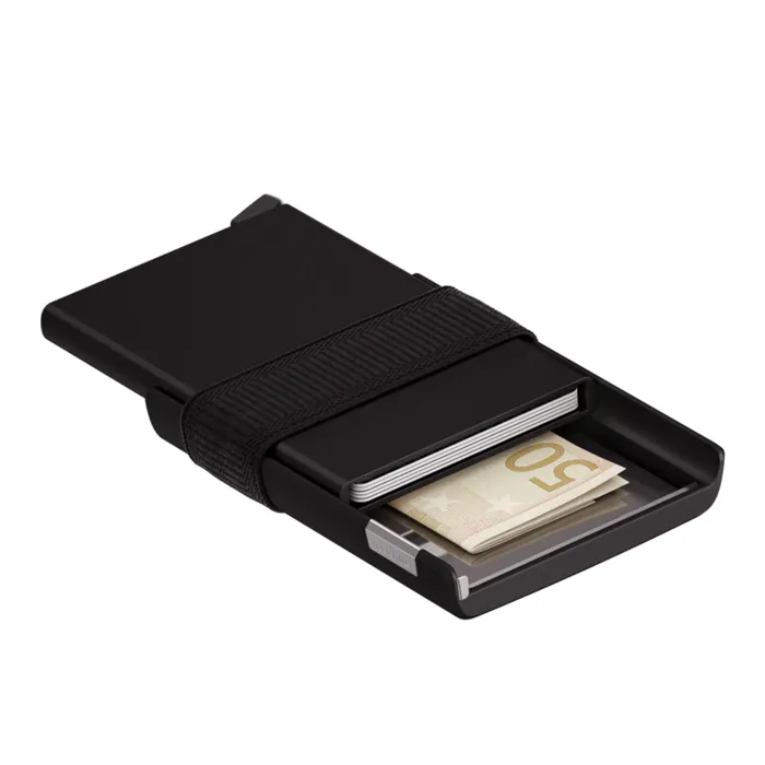 Secrid Cardslide with Elastic Moneyband Black