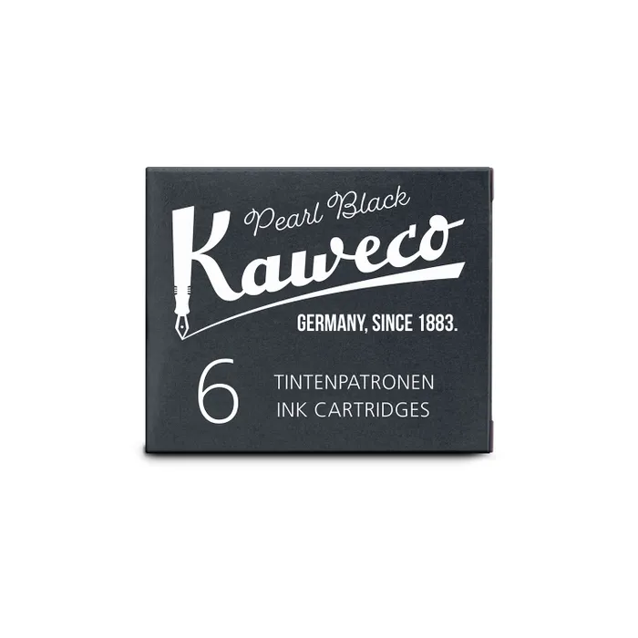Kaweco Ink Cartridges Pack of 6 - Pearl Black