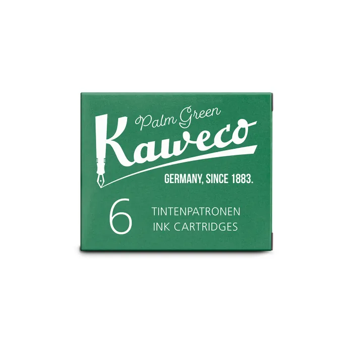 Kaweco Ink Cartridges Pack of 6 - Palm Green