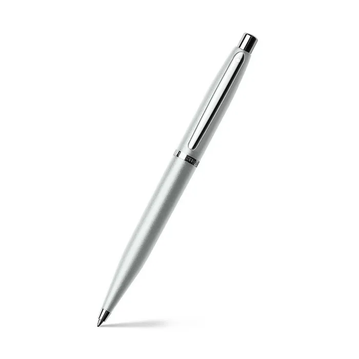 Sheaffer Gift Set VFM Ballpoint Pen with Small Notebook Strobe Silver with Chrome Trims