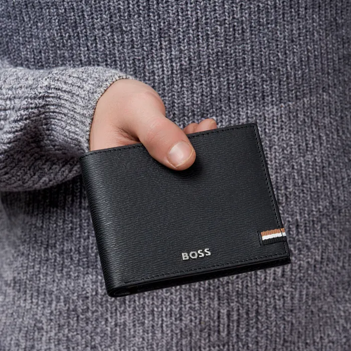 Hugo Boss Gift Set Ballpoint Pen with Wallet - Black