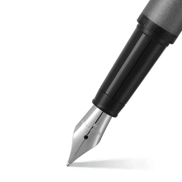 Sheaffer VFM 9424 Matte Gray Fountain Pen With Matte Black Trim - Fine