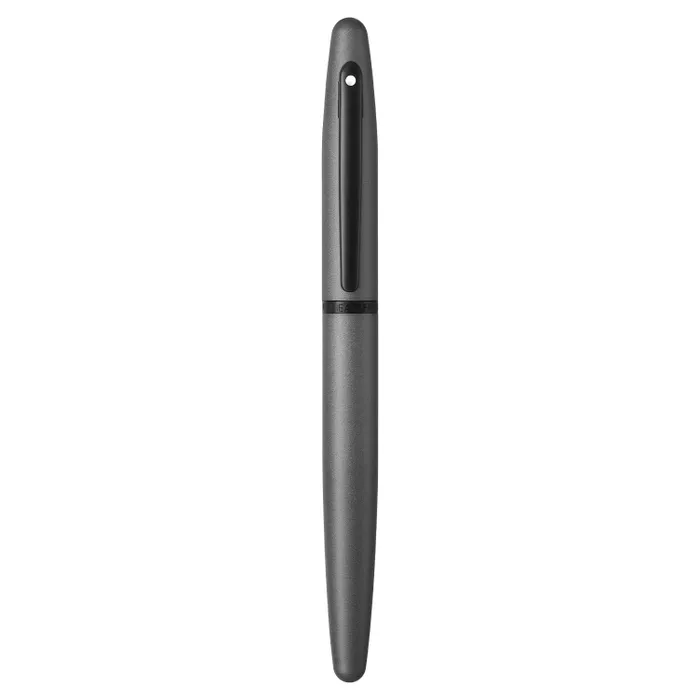 Sheaffer VFM 9424 Matte Gray Fountain Pen With Matte Black Trim - Fine