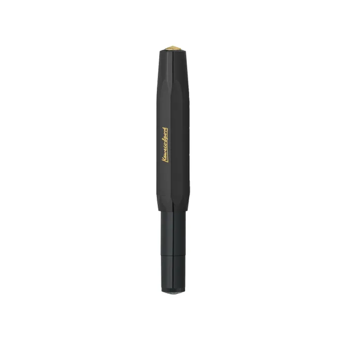 Kaweco Classic Sport Fountain Pen Black with Gold Trims - Medium